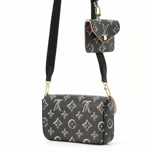 ルイヴィトン ショルダーバッグ モノグラム ミュルティ・ポシェット・フェリシー M81471 LOUIS VUITTON 黒 ブラック