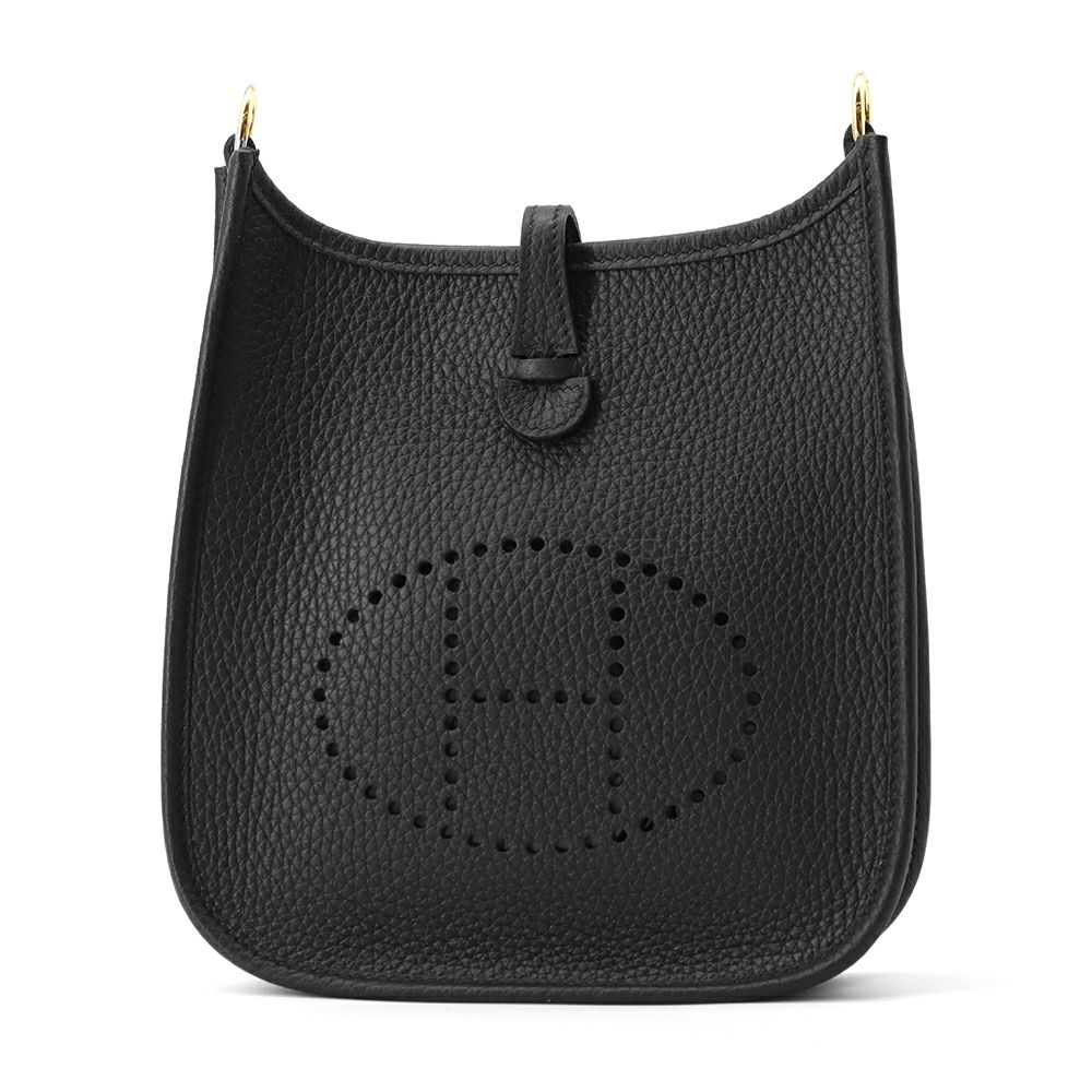 エルメス エブリンTPM アマゾン ブラック/ゴールド金具 トリヨンクレマンス W刻印 黒