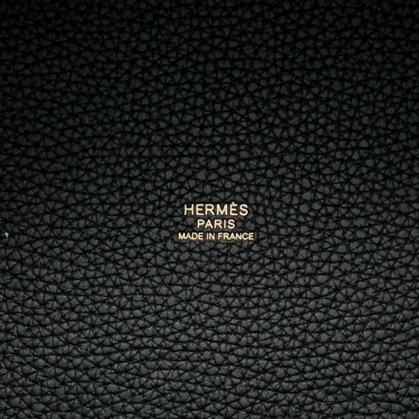 エルメス ハンドバッグ ピコタンロックMM ブラック/ゴールド金具 トリヨンクレマンス K刻印 黒