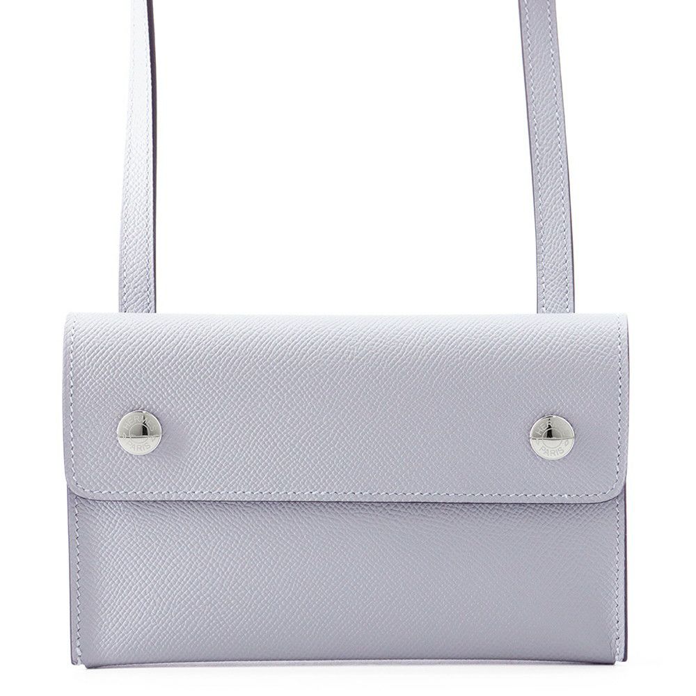 エルメス ショルダーウォレット ナップ トゥーゴー グリパンタン/シルバー金具 エプソン K刻印 財布