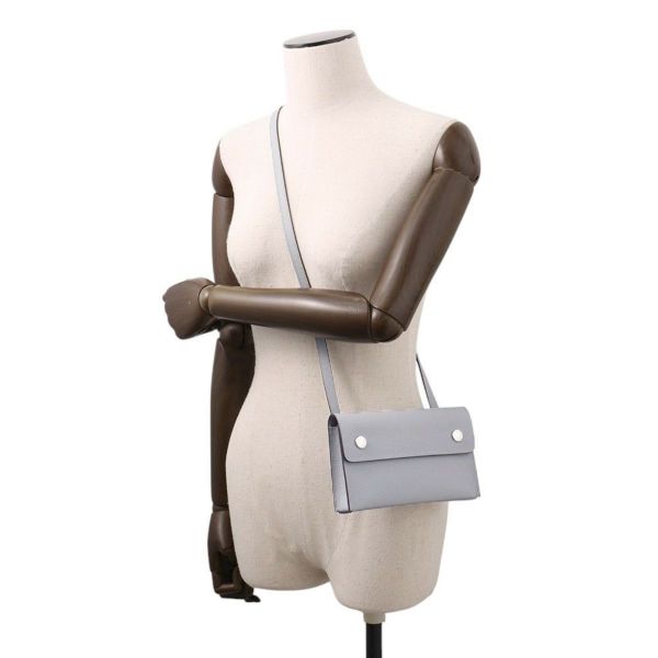 エルメス ショルダーウォレット ナップ トゥーゴー グリパンタン/シルバー金具 エプソン K刻印 財布