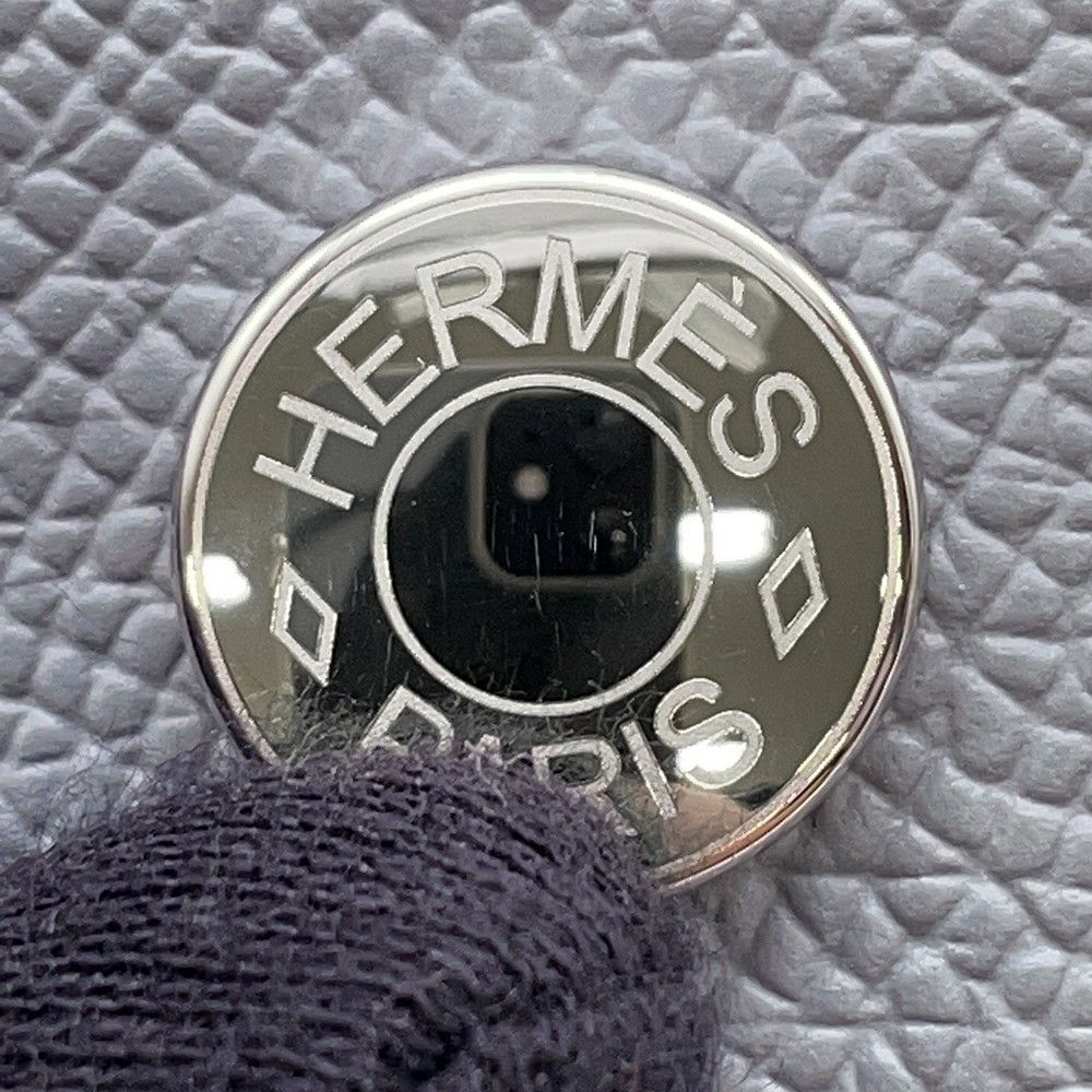エルメス ショルダーウォレット ナップ トゥーゴー グリパンタン/シルバー金具 エプソン K刻印 財布