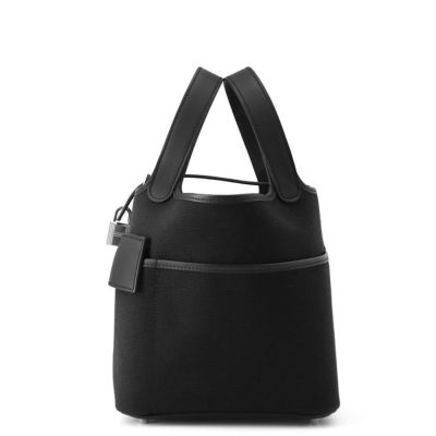 エルメス ハンドバッグ ピコタンロックPM カーゴ ブラック/シルバー