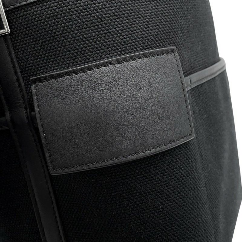 エルメス ハンドバッグ ピコタンロックPM カーゴ ブラック/シルバー金具 トワルゴエラン/スイフト W刻印 黒