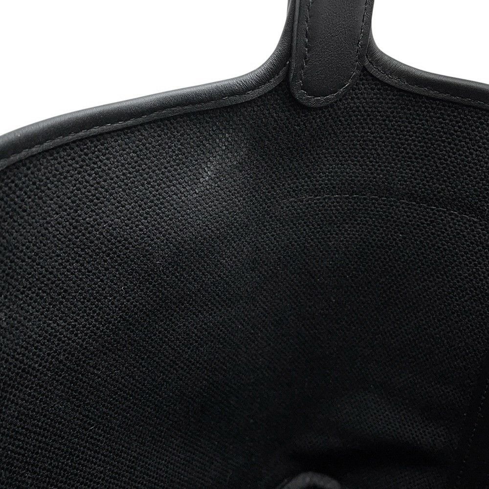 エルメス ハンドバッグ ピコタンロックPM カーゴ ブラック/シルバー金具 トワルゴエラン/スイフト W刻印 黒