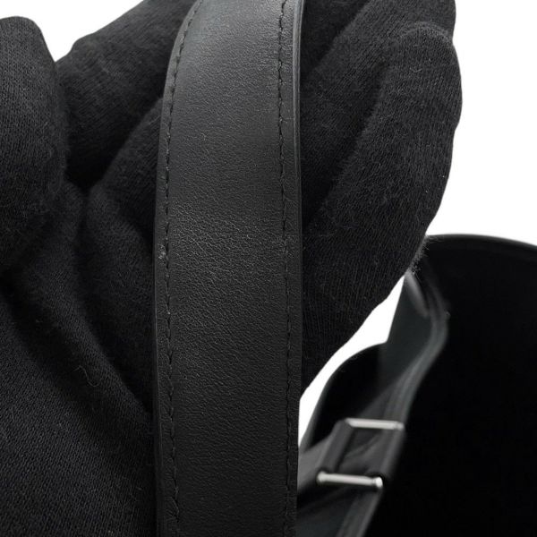 エルメス ハンドバッグ ピコタンロックPM カーゴ ブラック/シルバー金具 トワルゴエラン/スイフト W刻印 黒