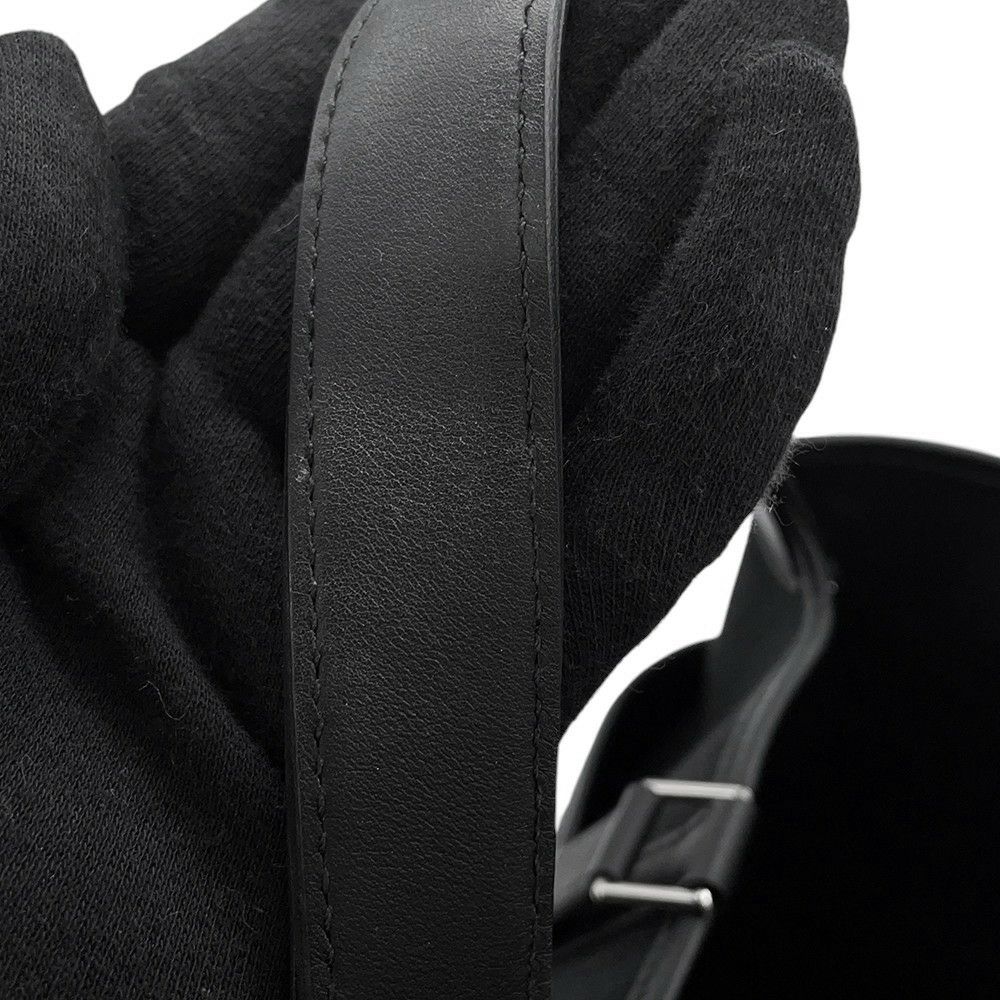 エルメス ハンドバッグ ピコタンロックPM カーゴ ブラック/シルバー金具 トワルゴエラン/スイフト W刻印 黒