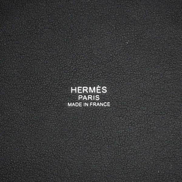 エルメス ハンドバッグ ピコタンロックPM カーゴ ブラック/シルバー金具 トワルゴエラン/スイフト W刻印 黒