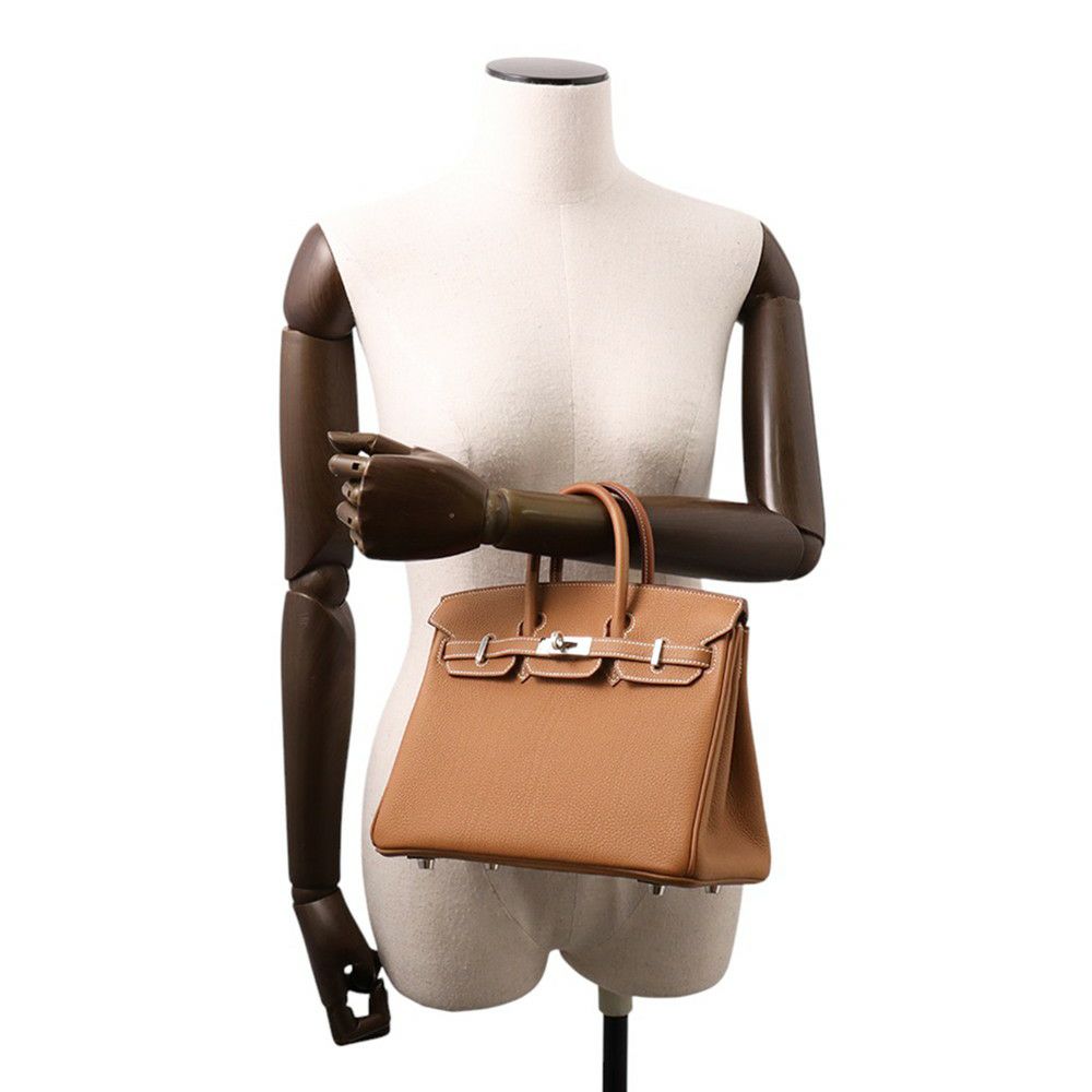 エルメス バーキン25 ゴールド/シルバー金具 トゴ K刻印 HERMES Birkin ハンドバッグ