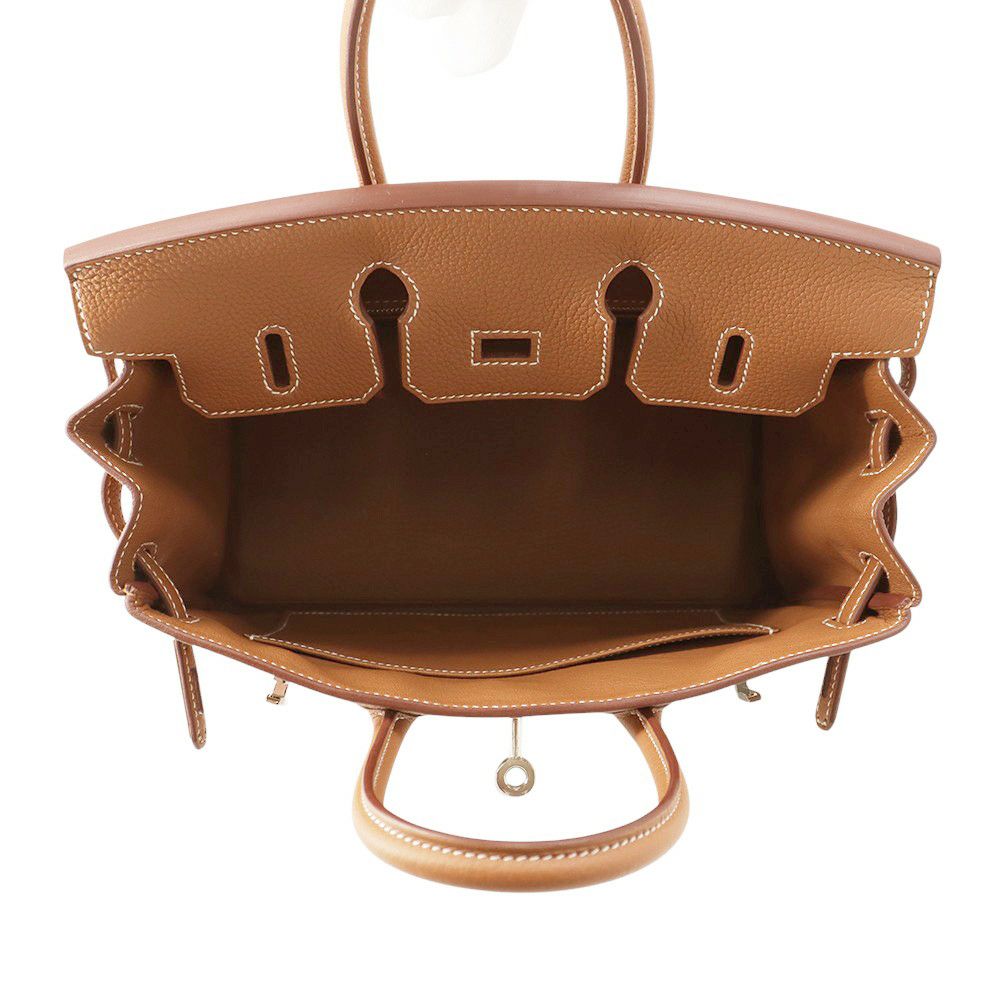 エルメス バーキン25 ゴールド/シルバー金具 トゴ K刻印 HERMES Birkin ハンドバッグ