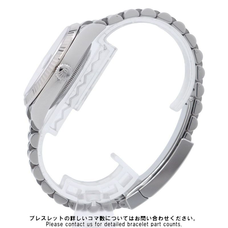 ロレックス デイトジャスト36 SS/K18WG ランダムシリアル ルーレット 126234 ROLEX 腕時計 ブライトブルー文字盤