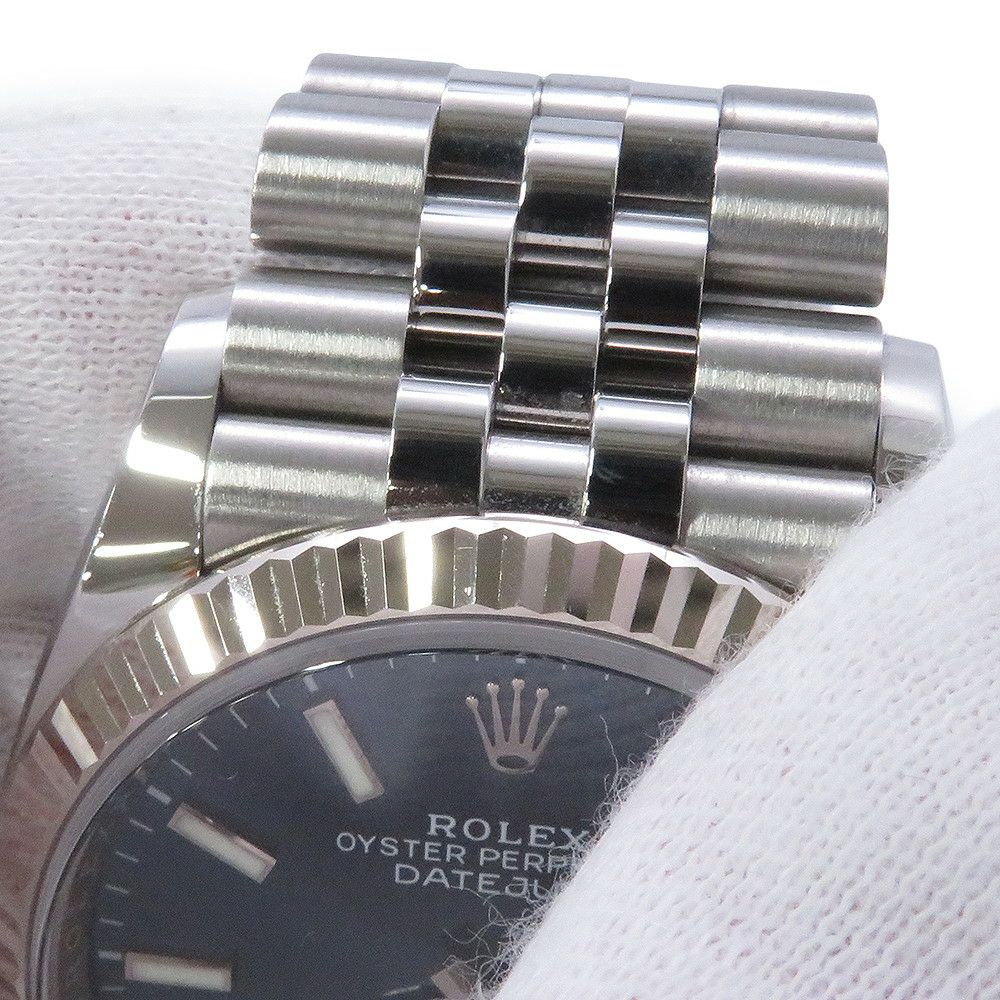ロレックス デイトジャスト36 SS/K18WG ランダムシリアル ルーレット 126234 ROLEX 腕時計 ブライトブルー文字盤