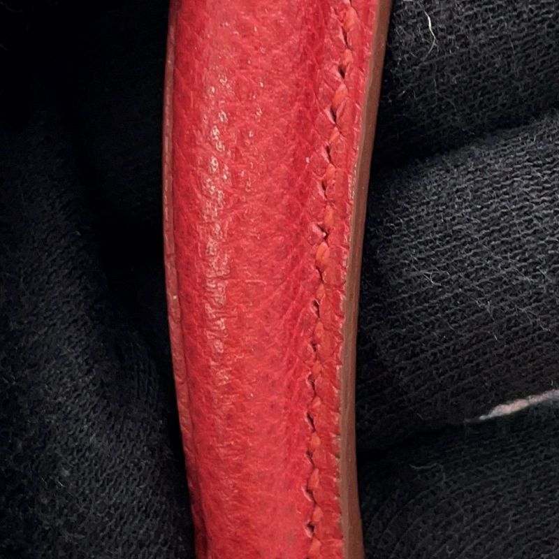 エルメス ハンドバッグ ミニケリー20 外縫い ルージュヴィフ/ゴールド金具 クシュベル □A刻印 2wayショルダー