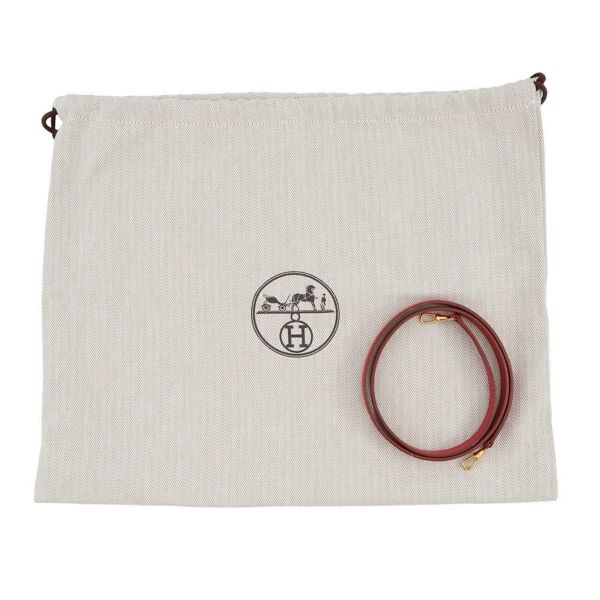 エルメス ハンドバッグ ミニケリー20 外縫い ルージュヴィフ/ゴールド金具 クシュベル □A刻印 2wayショルダー