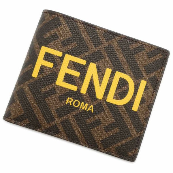 フェンディ 二つ折り財布 ロゴ レザー 7M0338 FENDI 財布 メンズ