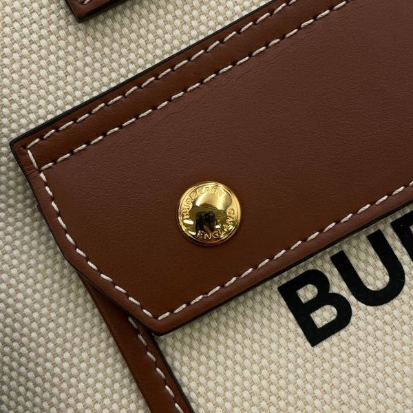 バーバリー ハンドバッグ フレヤトート ミニ キャンバス レザー 80441431 BURBERRY 2way