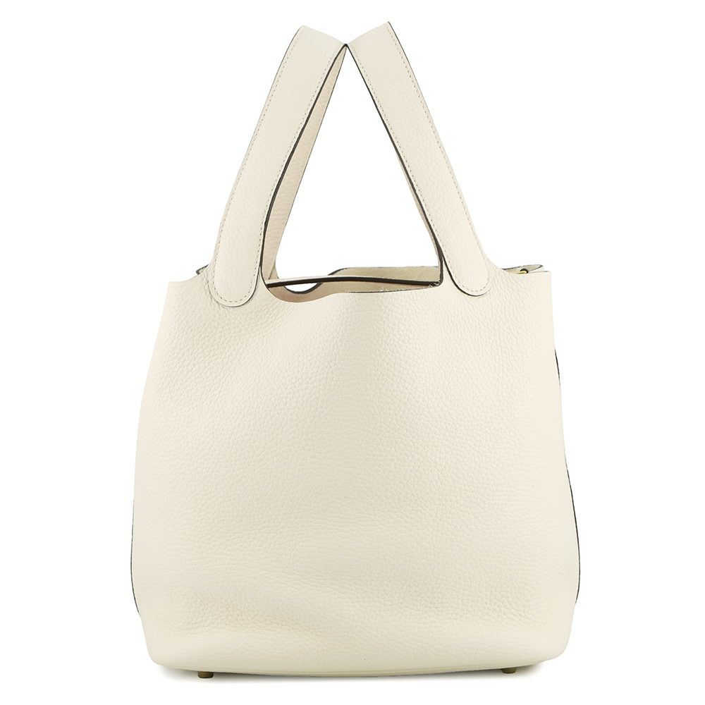 エルメス ハンドバッグ ピコタンロックMM ナタ/ゴールド金具 トリヨンクレマンス B刻印