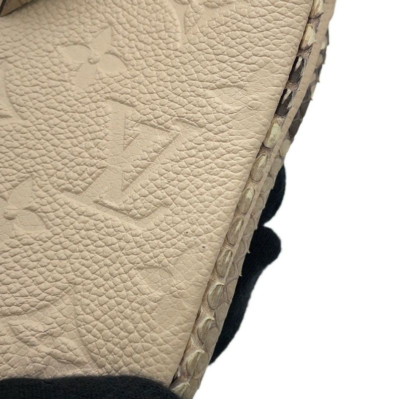 ルイヴィトン ショルダーバッグ モノグラム・アンプラント パイソン ポシェット・ドゥーブル ジップ N96322 LOUIS VUITTON