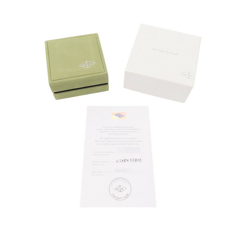 ヴァンクリ ピアス マジック アルハンブラ イヤリング 2モチーフ カーネリアン タイガーズアイ K18YGイエローゴールド VCARN5JR00