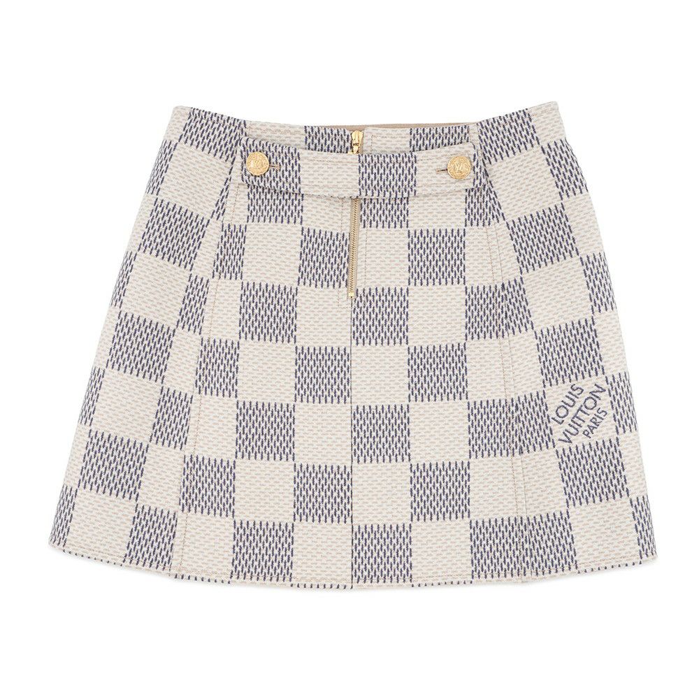 ルイヴィトン スカート ダミエ・アズール レディースサイズ40 LOUIS VUITTON