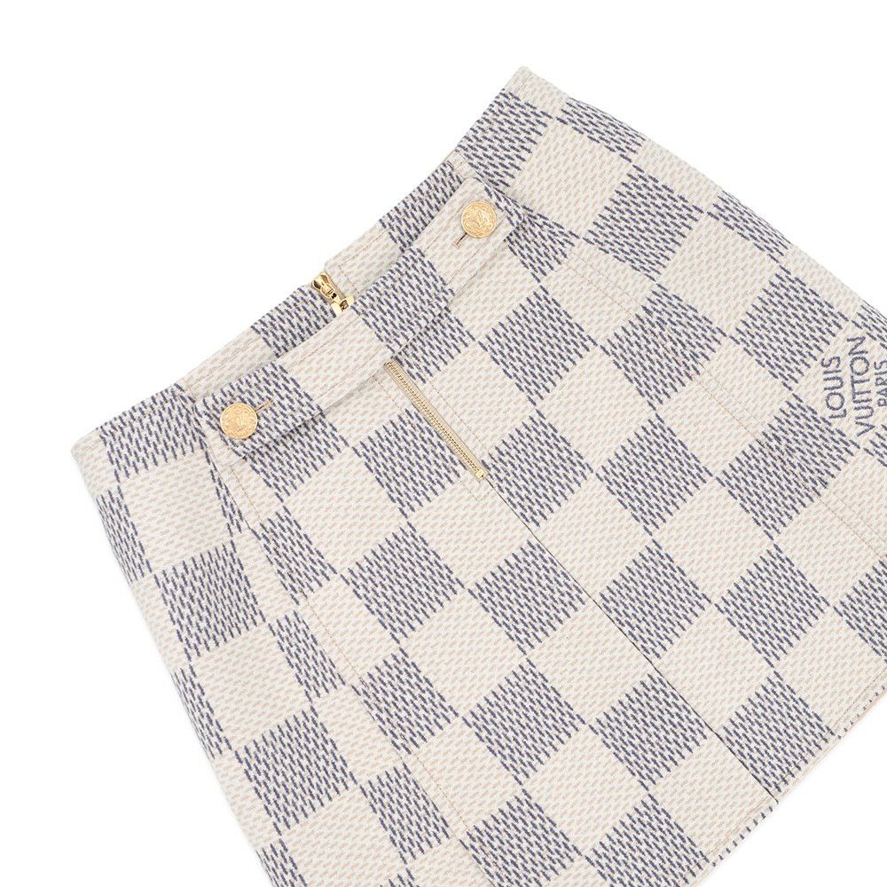 ルイヴィトン スカート ダミエ・アズール レディースサイズ40 LOUIS VUITTON
