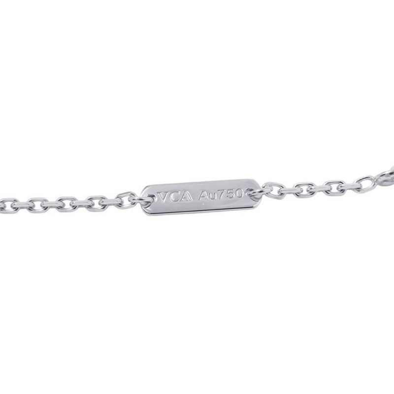 ヴァンクリ ネックレス ヴィンテージ アルハンブラ ギヨシェ ダイヤモンド 1P K18WG/K18PG VCARPNTH00 2024年ホリデー限定