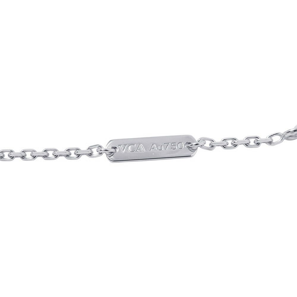 ヴァンクリ ネックレス ヴィンテージ アルハンブラ ギヨシェ ダイヤモンド 1P K18WG/K18PG VCARPNTH00 2024年ホリデー限定