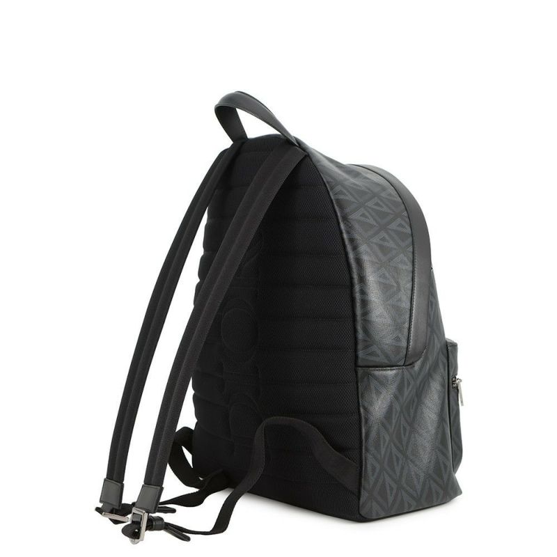 クリスチャン・ディオール リュック CDダイヤモンド バックパック PVCコーティングキャンバス Christian Dior メンズ 黒 セール品
