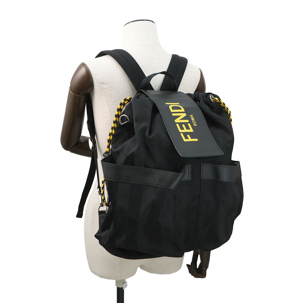 フェンディ リュック ストライク ペカン バックパック ラージ 7VZ056 FENDI 2way 黒