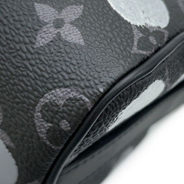 ルイヴィトン ハンドバッグ モノグラム・エクリプス LV×YK キーポル・バンドリエール25 M46406 2wayバッグ ブラック 黒