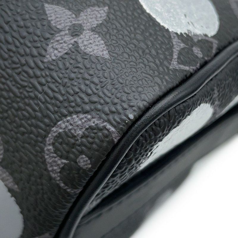 ルイヴィトン ハンドバッグ モノグラム・エクリプス LV×YK キーポル・バンドリエール25 M46406 2wayバッグ ブラック 黒