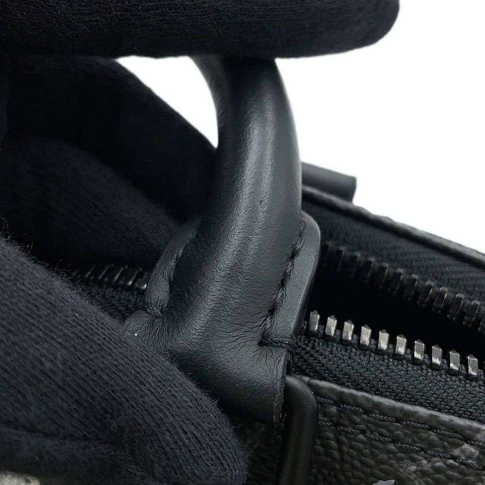 ルイヴィトン ハンドバッグ モノグラム・エクリプス LV×YK キーポル・バンドリエール25 M46406 2wayバッグ ブラック 黒