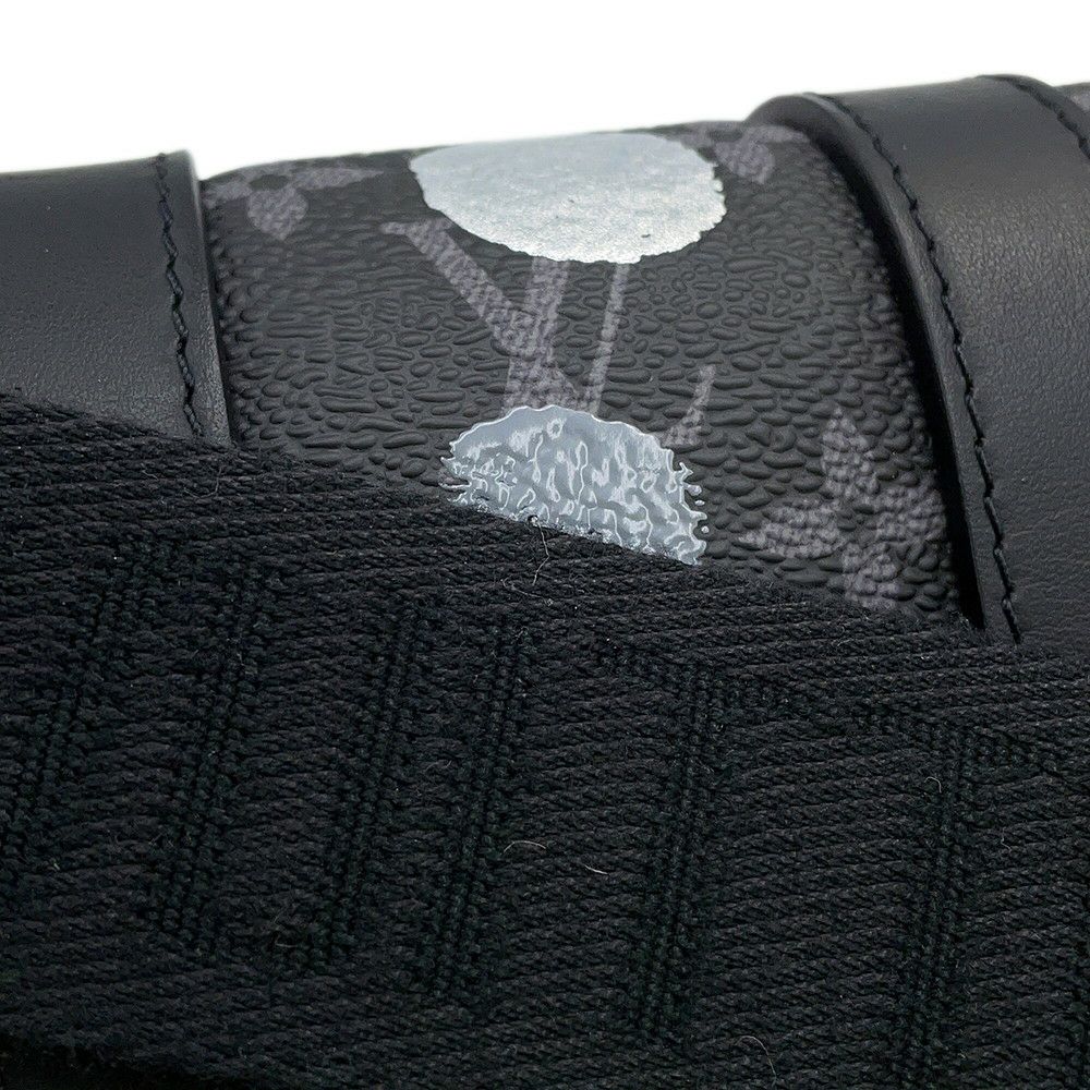 ルイヴィトン ハンドバッグ モノグラム・エクリプス LV×YK キーポル・バンドリエール25 M46406 2wayバッグ ブラック 黒