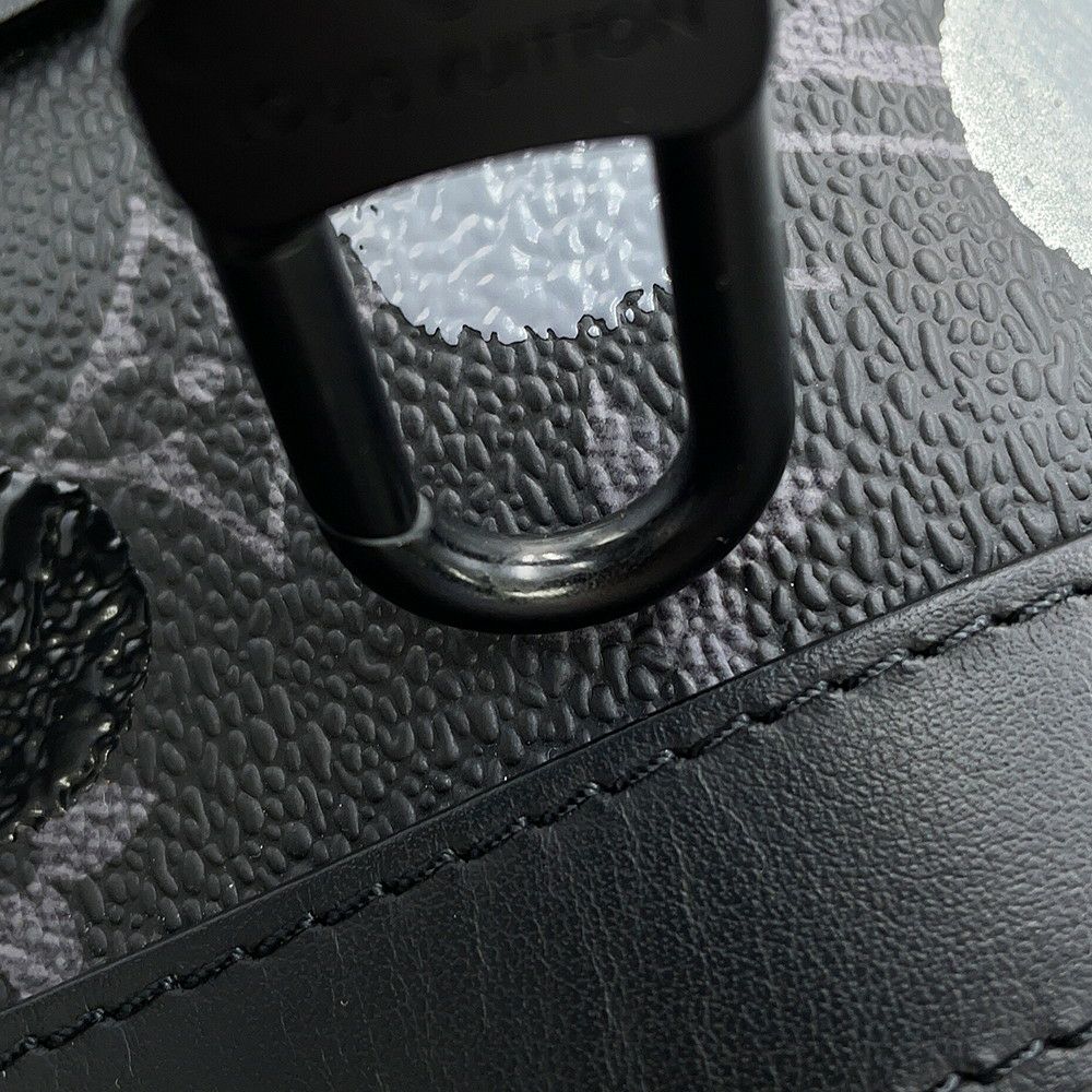 ルイヴィトン ハンドバッグ モノグラム・エクリプス LV×YK キーポル・バンドリエール25 M46406 2wayバッグ ブラック 黒