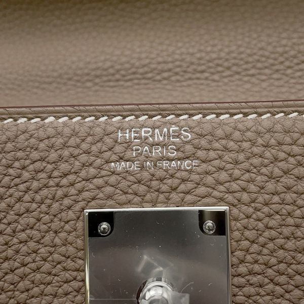 エルメス ハンドバッグ ケリー32 内縫い エトゥープ/シルバー金具 トゴ Y刻印 2wayショルダー