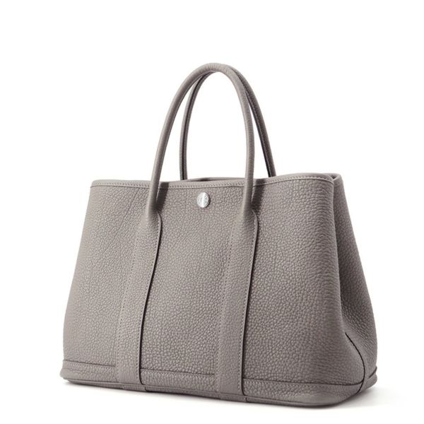 エルメス トートバッグ ガーデンパーティTPM グリメイヤー/シルバー金具 ネゴンダ W刻印