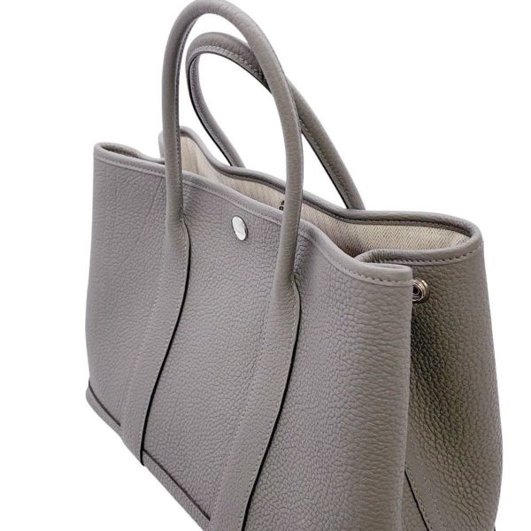 エルメス トートバッグ ガーデンパーティTPM グリメイヤー/シルバー金具 ネゴンダ W刻印