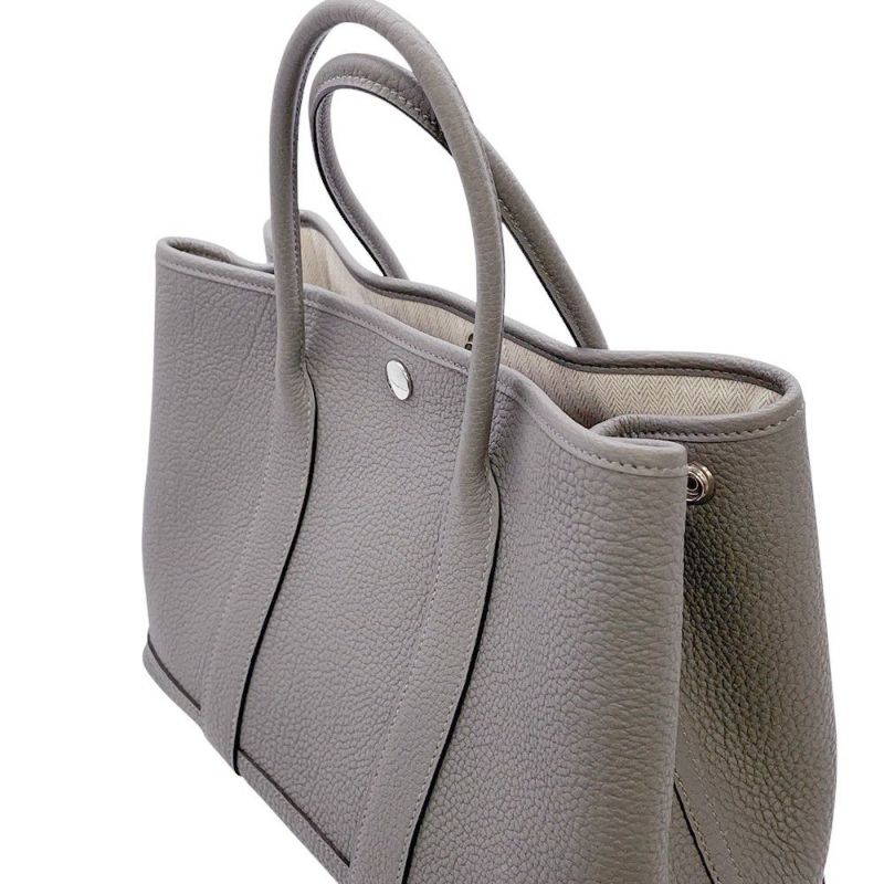 エルメス トートバッグ ガーデンパーティTPM グリメイヤー/シルバー金具 ネゴンダ W刻印
