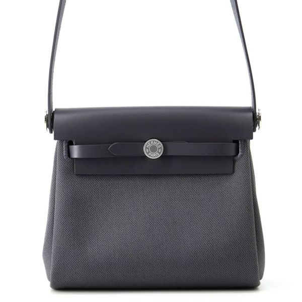 エルメス ショルダーバッグ エールバッグジップ ミニ アルドワーズ/シルバー金具 トワルミリタリー/ヴァッシュハンター K刻印