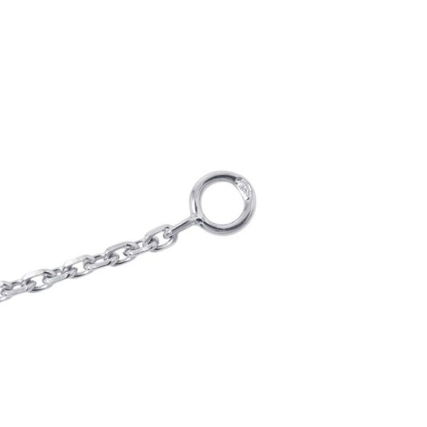 ヴァンクリーフ&アーペル ネックレス ヴィンテージ アルハンブラ ギヨシェ ダイヤ 1P K18WG VCARP6L800 2020年ホリデー限定