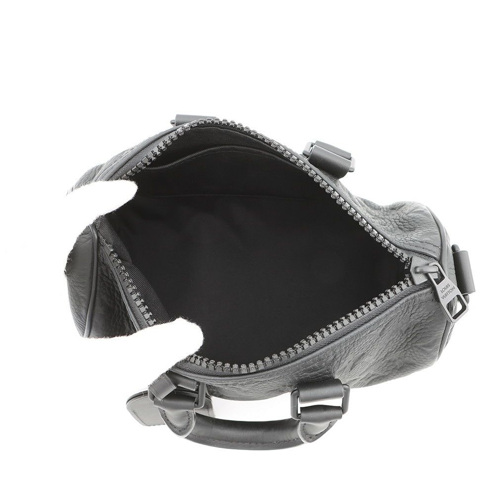 ルイヴィトン ハンドバッグ モノグラム・トリヨン キーポル・バンドリエール25 M20900 2way ブラック 黒