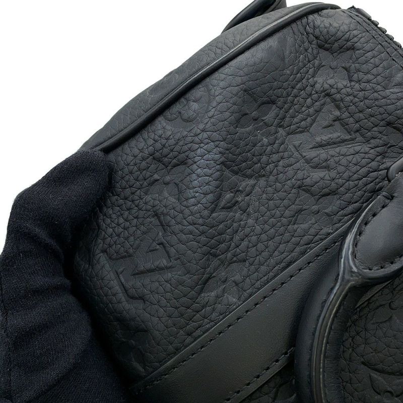 ルイヴィトン ハンドバッグ モノグラム・トリヨン キーポル・バンドリエール25 M20900 2way ブラック 黒