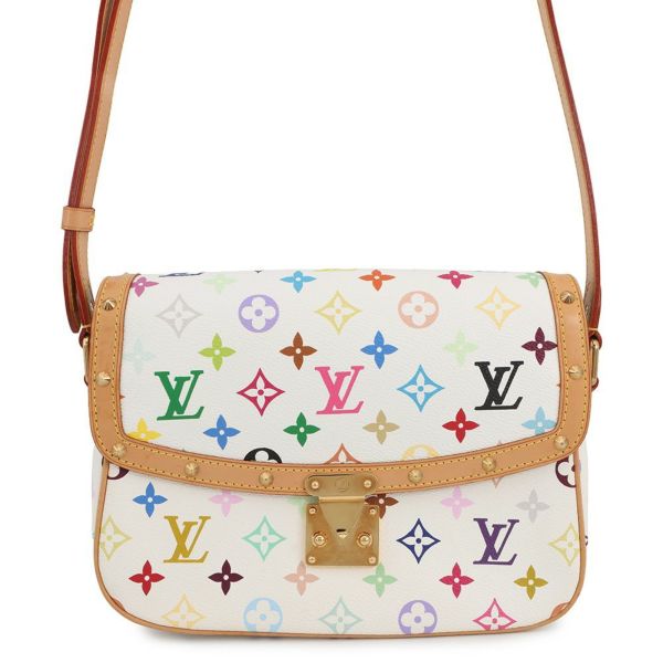 ルイヴィトン ショルダーバッグ モノグラム・マルチカラー ソローニュ M92661 LOUIS VUITTON 白 ホワイト