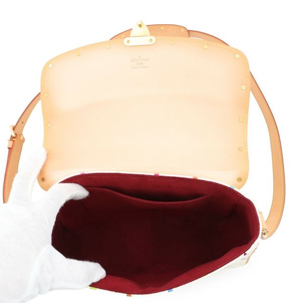 ルイヴィトン ショルダーバッグ モノグラム・マルチカラー ソローニュ M92661 LOUIS VUITTON 白 ホワイト