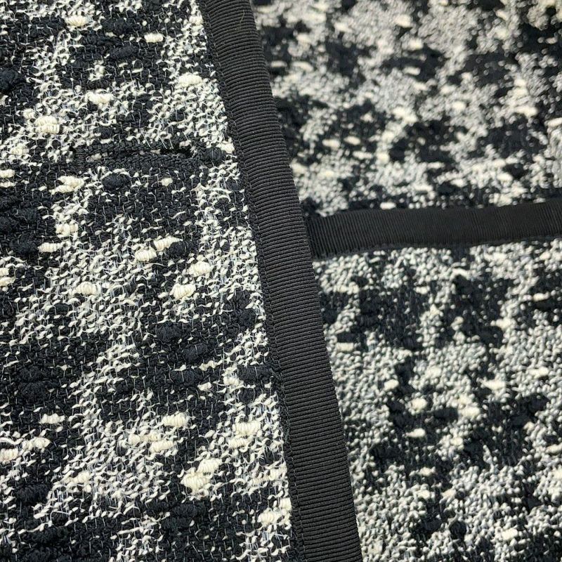 クリスチャン・ディオール ジャケット クロップド 千鳥柄 コットン レディースサイズ36 421V58A7796 アウター 黒