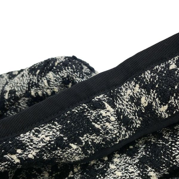 クリスチャン・ディオール ジャケット クロップド 千鳥柄 コットン レディースサイズ36 421V58A7796 アウター 黒