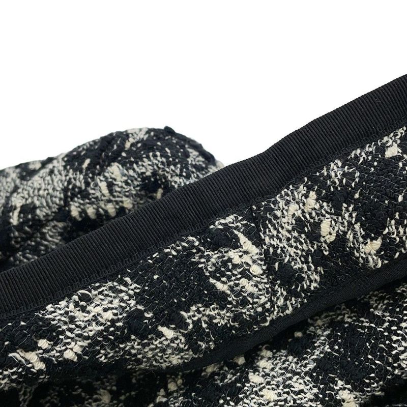 クリスチャン・ディオール ジャケット クロップド 千鳥柄 コットン レディースサイズ36 421V58A7796 アウター 黒