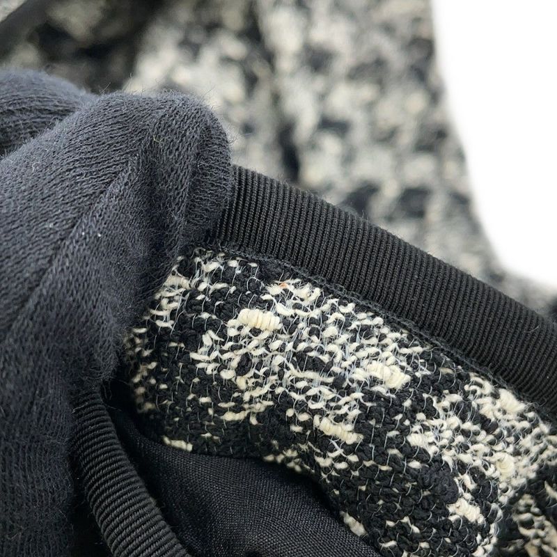 クリスチャン・ディオール ジャケット クロップド 千鳥柄 コットン レディースサイズ36 421V58A7796 アウター 黒