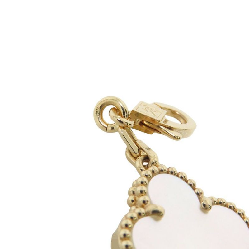 ヴァンクリーフ&アーペル ネックレス ヴィンテージ アルハンブラ ネックレス 10モチーフ マザーオブパール K18YG VCARA42800