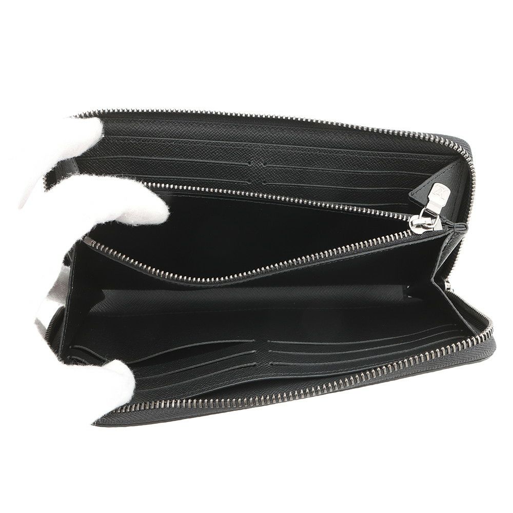 ルイヴィトン 長財布 モノグラム・エクリプス ジッピーウォレット・ホリゾンタル M11611 LOUIS VUITTON メンズ 黒 ブラック